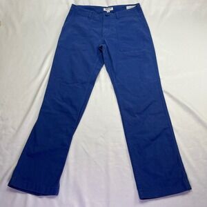 Goodthreads Straight Leg Pants Royal Blue Stretch Canvas 30W x 30L